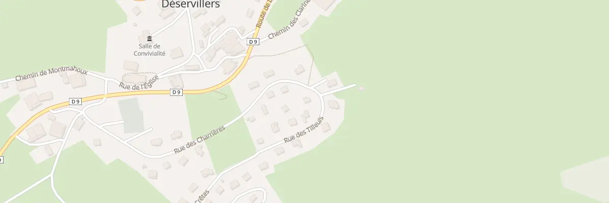 Plan du 12 Rue des Tilleuls à Déservillers