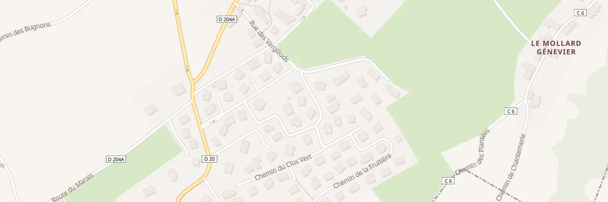 Plan du 207 Che des Sources à La Chavanne