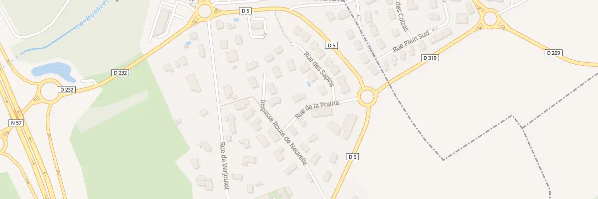Plan du 1 Rue de la Prairie à Neuvelle-lès-Cromary