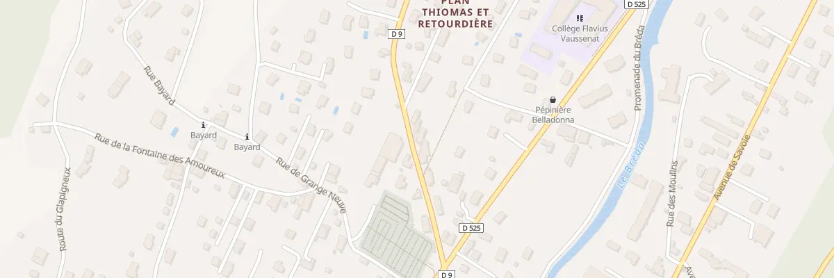 Plan du 166 Rte du Moutaret à Allevard