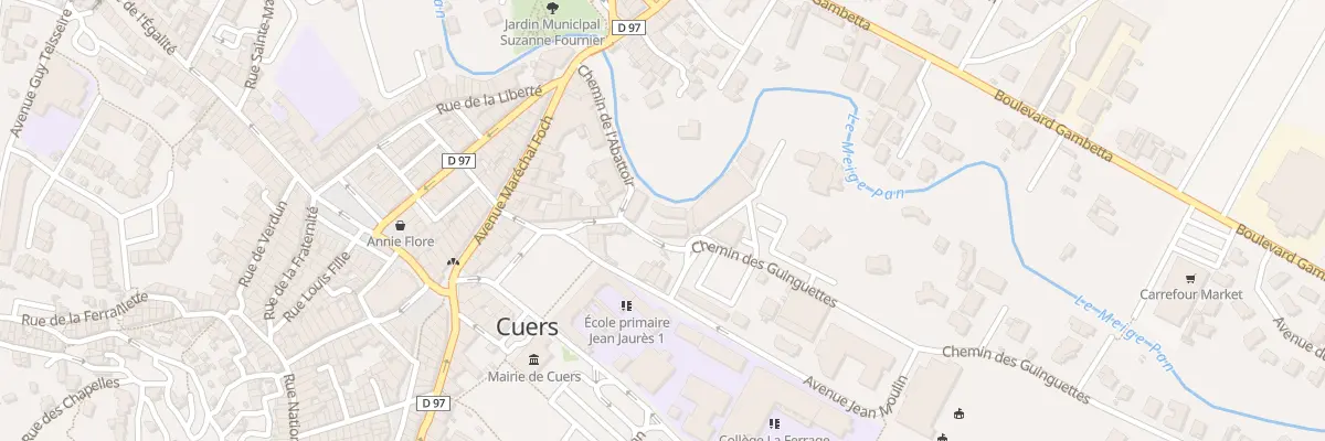 Plan de Che des Guinguettes à Cuers