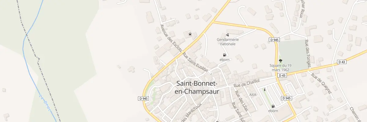 Plan du 2 Pl du Peyssier à Saint-Bonnet-en-Champsaur