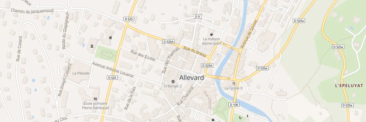 Plan du 1 Imp Rossignol à Allevard