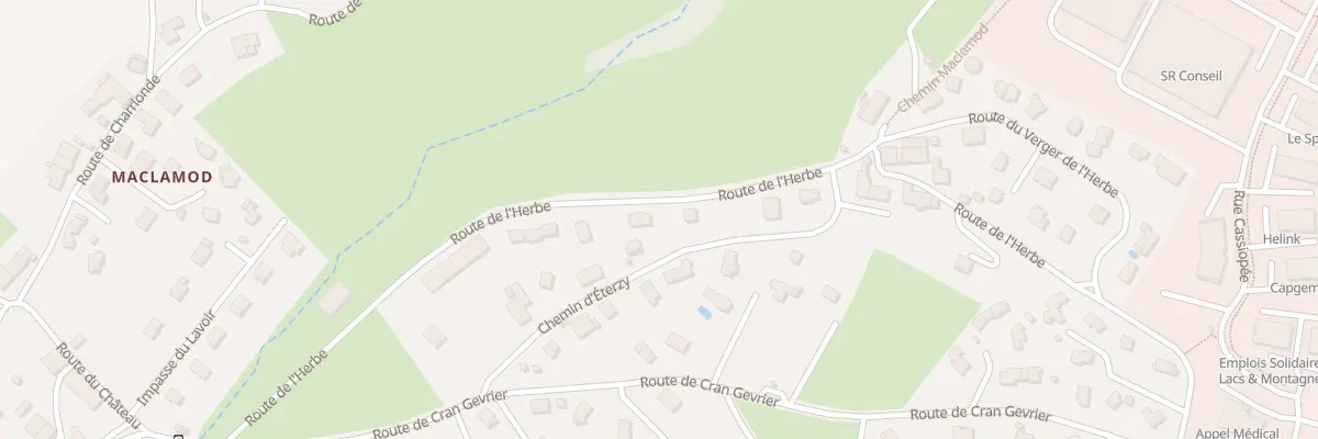 Plan du 76 Rte de l’Herbe à Chavanod