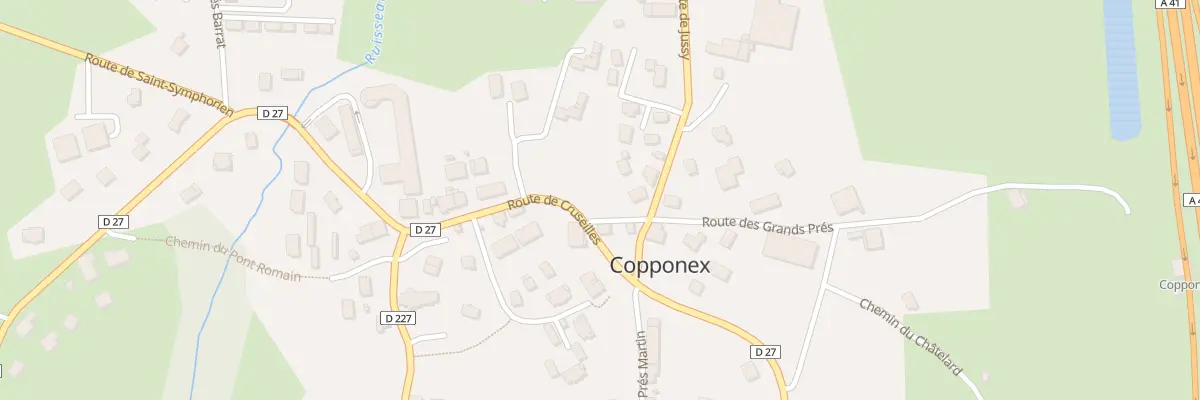 Plan du 30 All du Vieux Chêne à Copponex