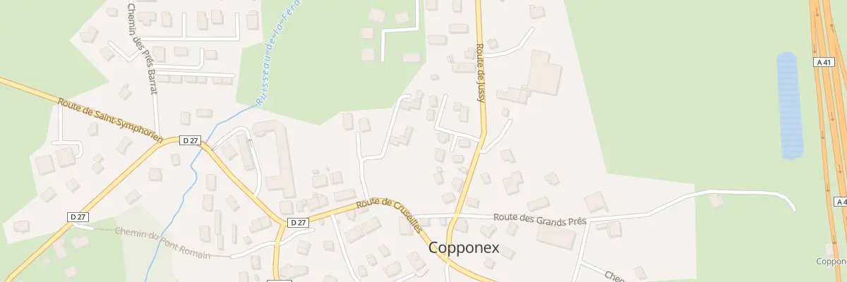 Plan du 161 Rte de Jussy à Copponex