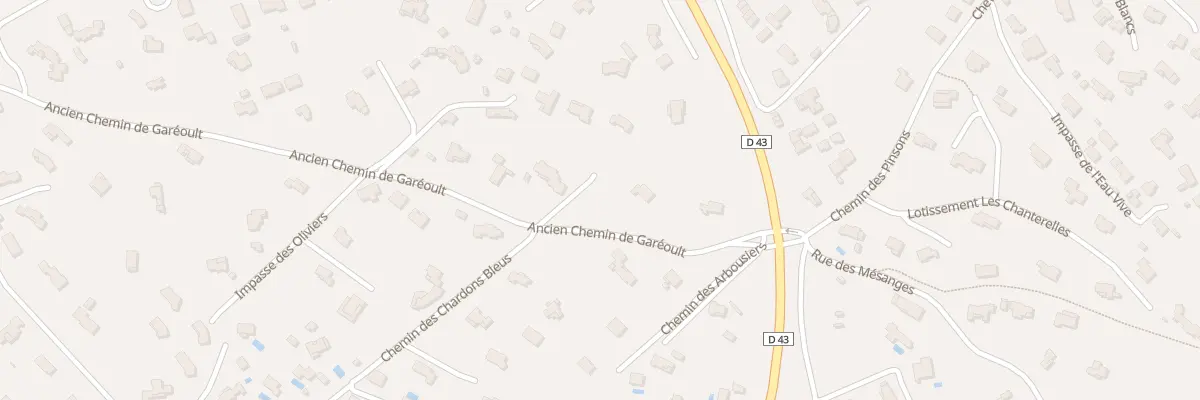 Plan du 160 Ancien Chemin de Gareoult à Rocbaron
