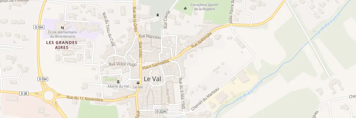 Plan du 5274 Rue Nationale au Val