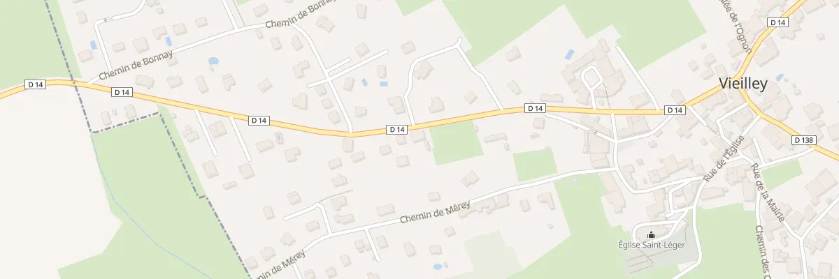 Plan du 20 Rue du Gal Charles de Gaulle à Vieilley