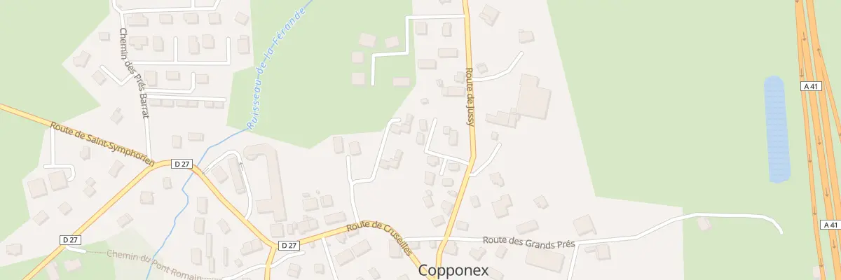 Plan du 147 Rte de Jussy à Copponex