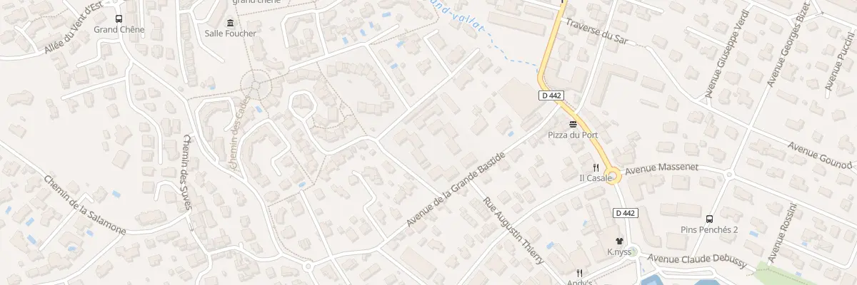 Plan du 8 Av de la Grande Bastide à Carqueiranne