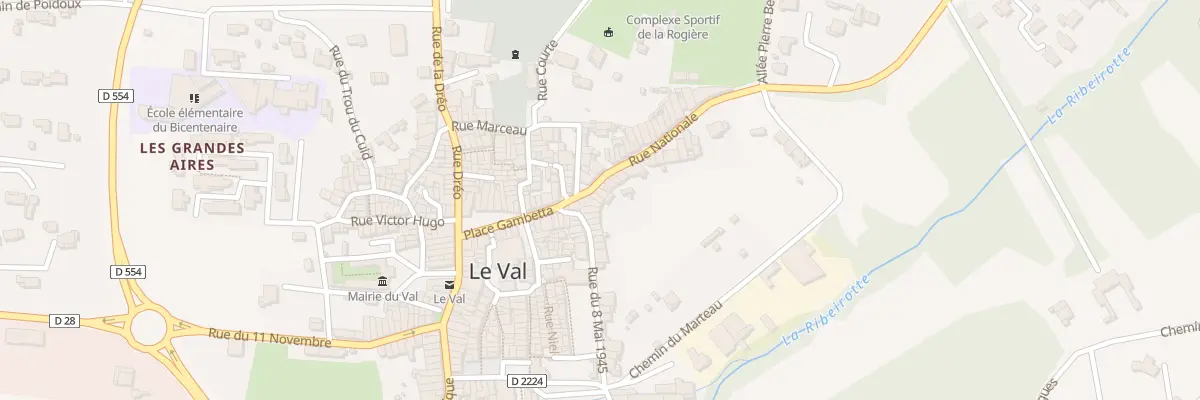Plan du 5277 Rue Nationale au Val