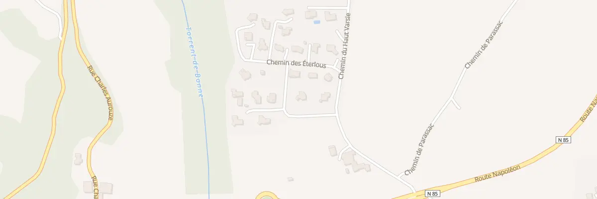 Plan du 8 Che des Eterlous à Gap