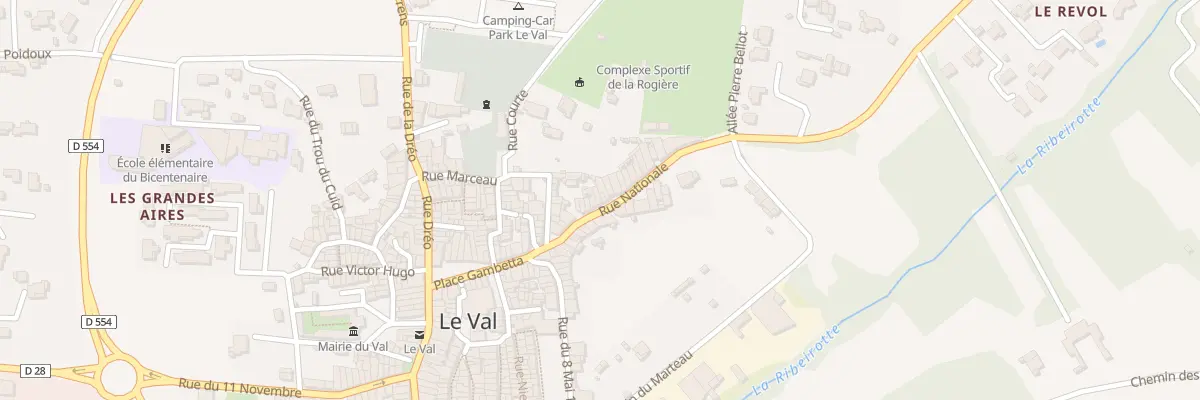 Plan du 5254 Rue Nationale au Val