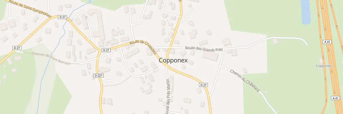 Plan du 40 Rte de Jussy à Copponex