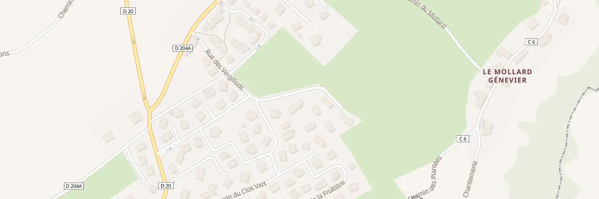 Plan du 218 Rue des vergillods à La Chavanne
