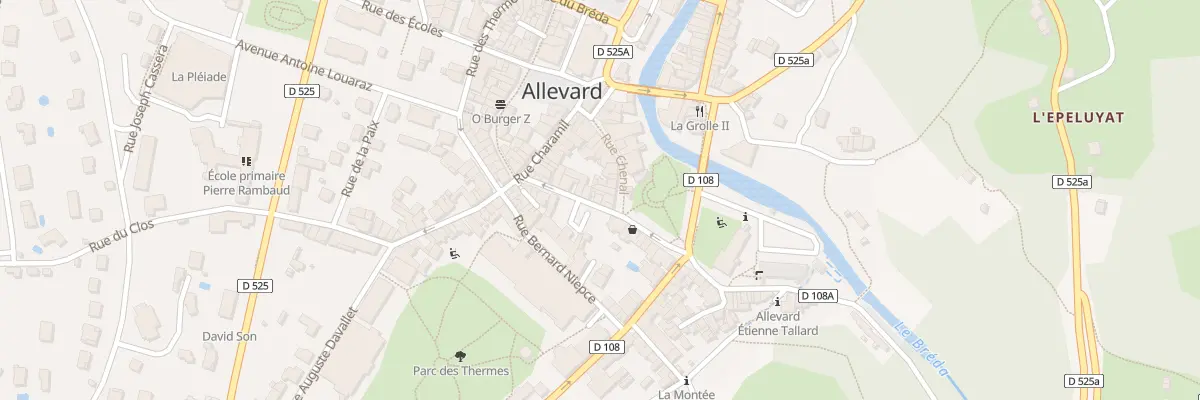 Plan du 13 Rue Francois Ponsard à Allevard