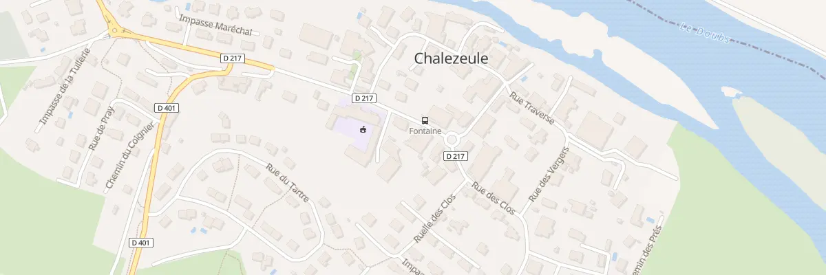 Plan du 1 Gr Grande Rue à Chalezeule