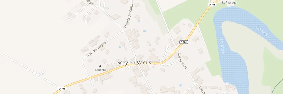 Plan du 1 Rue de la Fontaine à Scey-Maisières