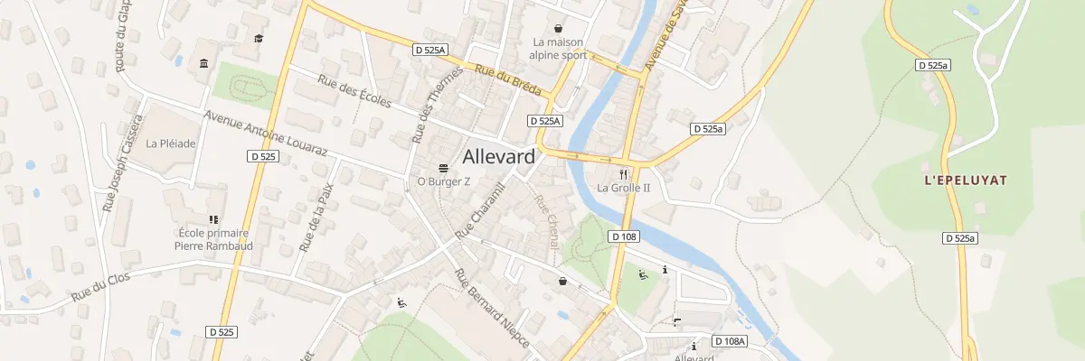 Plan du 1 Rue Portelle à Allevard