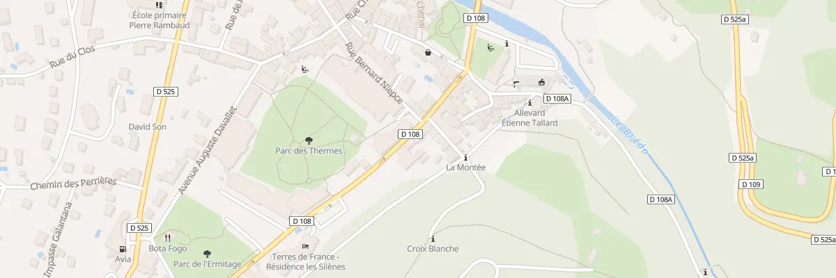 Plan du 1 Av des Bains à Allevard