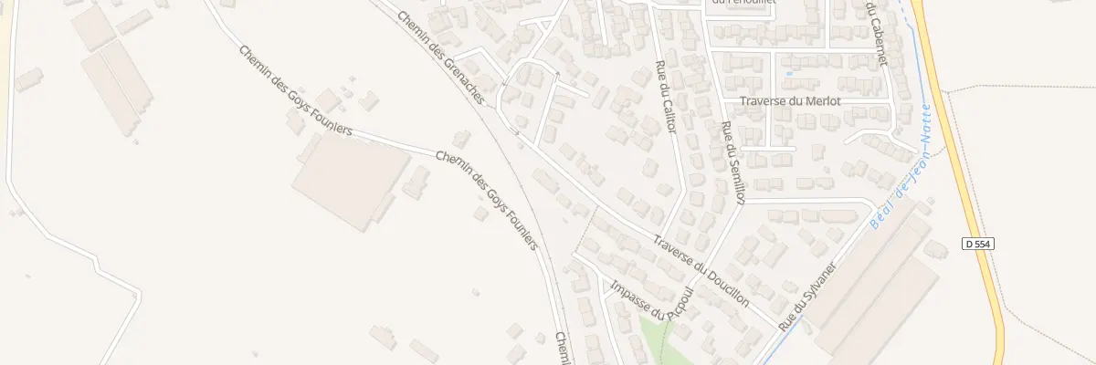 Plan du 129 Tra du Doucillon à La Crau