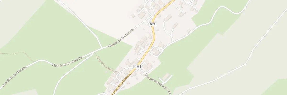 Plan du 679 Rte des Trois Bassins à Villaroux