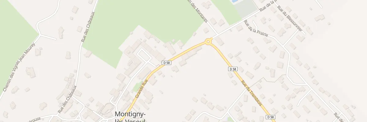 Plan du 3 Gr Gde Rue à Montigny-lès-Vesoul