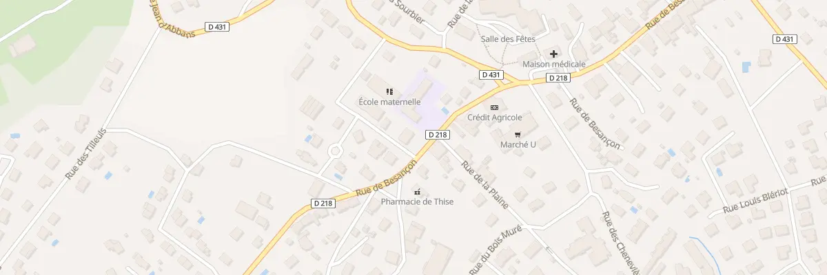 Plan du 36 Rue de Besançon à Thise