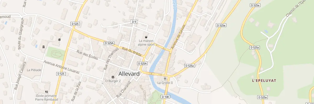 Plan du 6 Pl de Verdun à Allevard