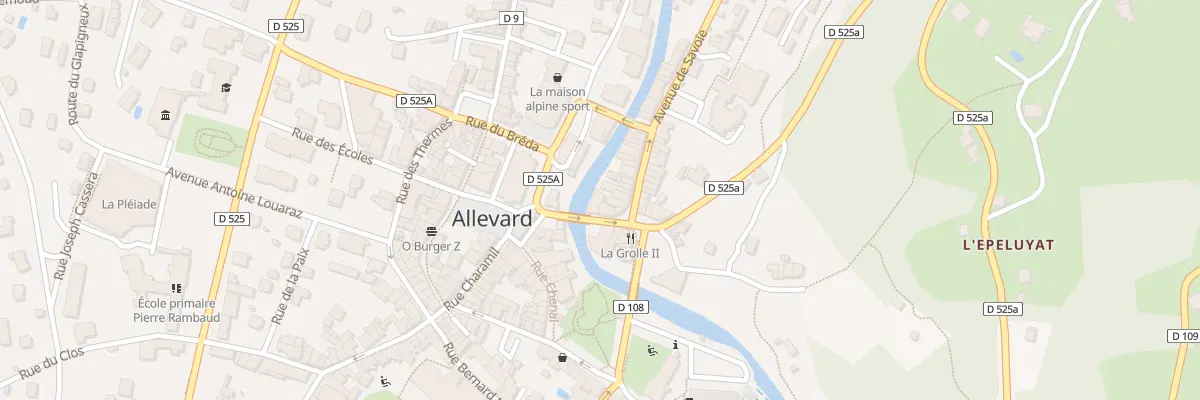 Plan du 3 Rue du Grand Pont à Allevard