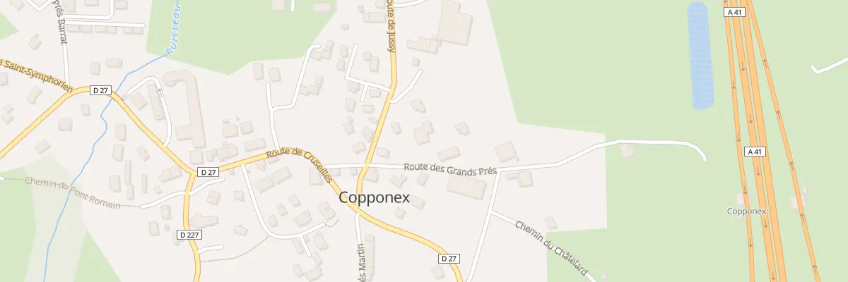 Plan du 109 Rte des Grands Prés à Copponex