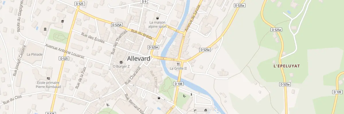 Plan du 5 Rue du Grand Pont à Allevard