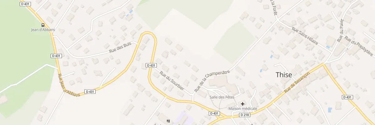 Plan du 28 Rue Champenatre à Thise