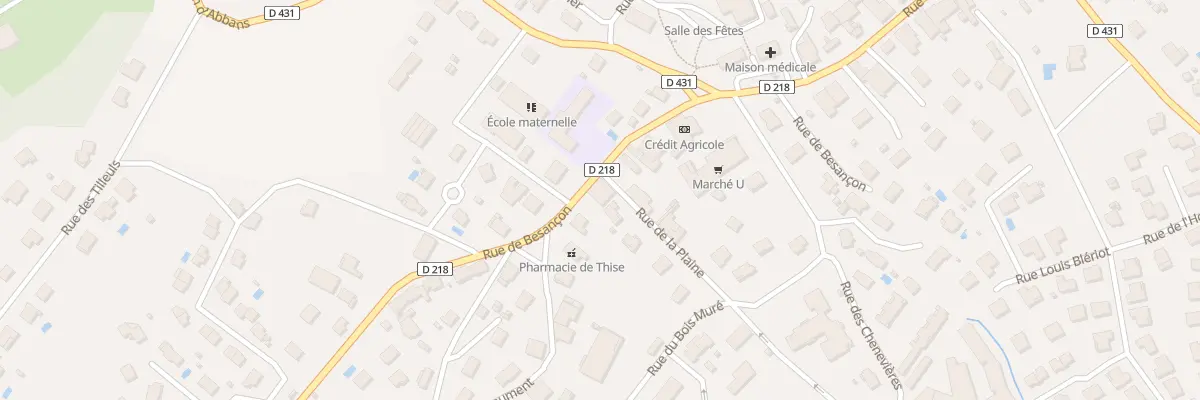 Plan du 35B Rue de Besançon à Thise