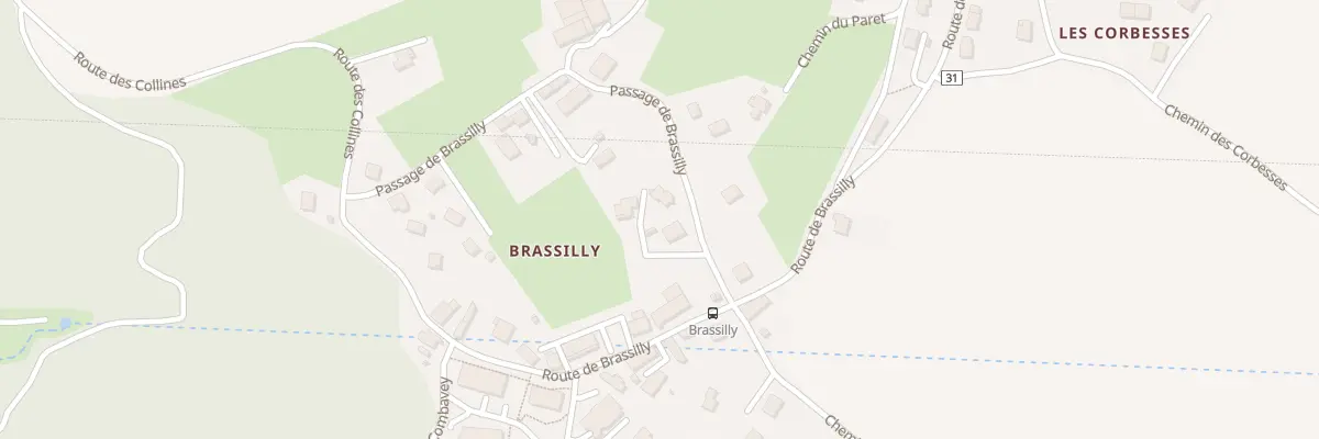 Plan du 37 Pas de Brassilly à Poisy