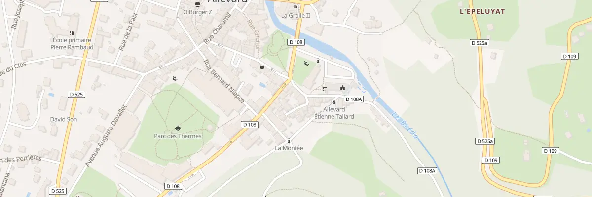 Plan du 8 Rue Etienne Tallard à Allevard
