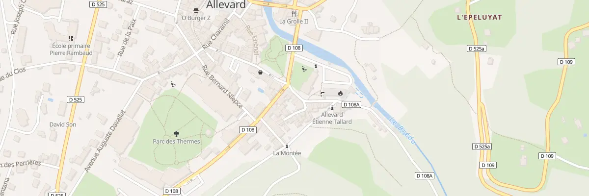 Plan du 6 Rue Etienne Tallard à Allevard