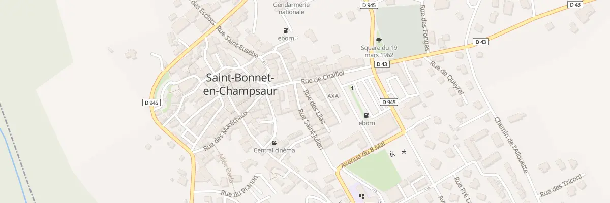 Plan du 3 Rue des Lilas à Saint-Bonnet-en-Champsaur