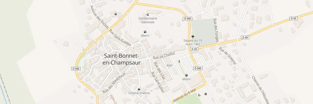 Plan du 13 Rue de Chaillol à Saint-Bonnet-en-Champsaur