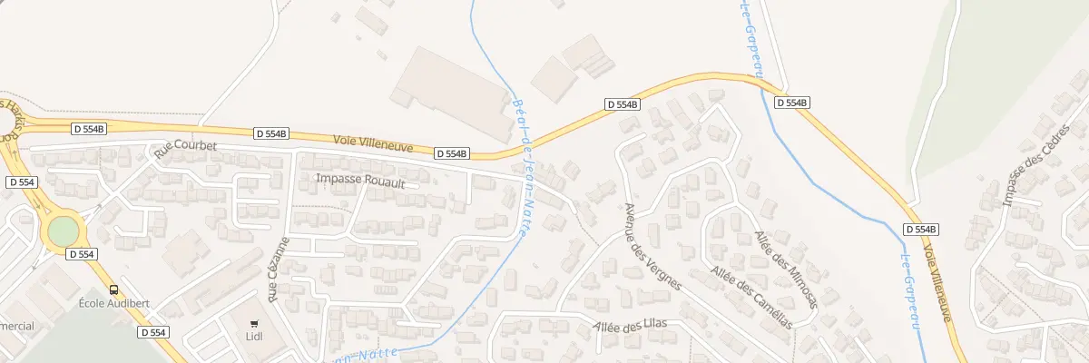 Plan du 471 Rue Courbet à La Crau
