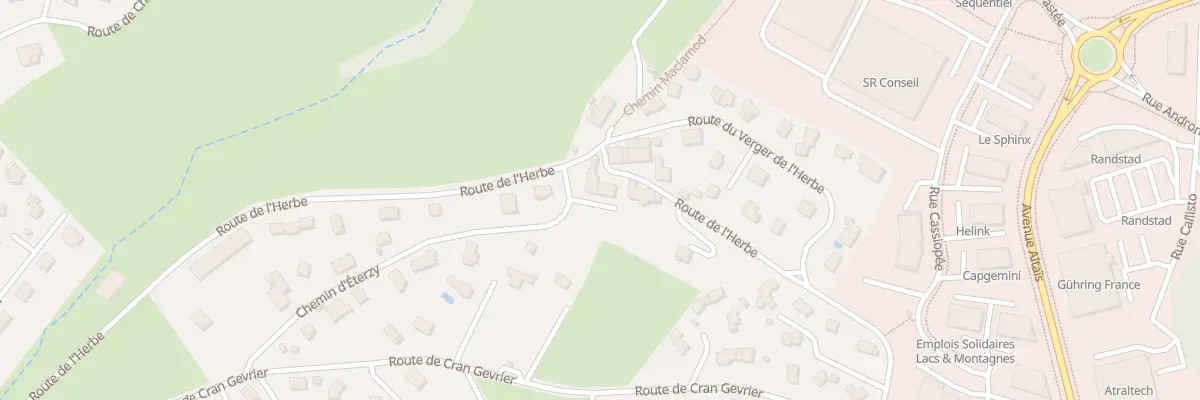 Plan du 112 Rte de l’Herbe à Chavanod
