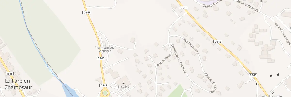 Plan du 25 Rue du Drac à Saint-Bonnet-en-Champsaur