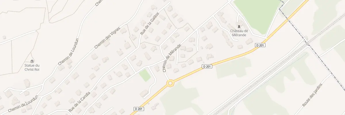 Plan du 30 Imp de Merande à Arbin