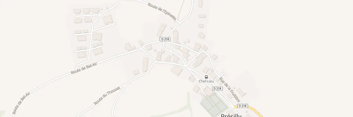 Plan du 10 Rte de Thouvex à Présilly