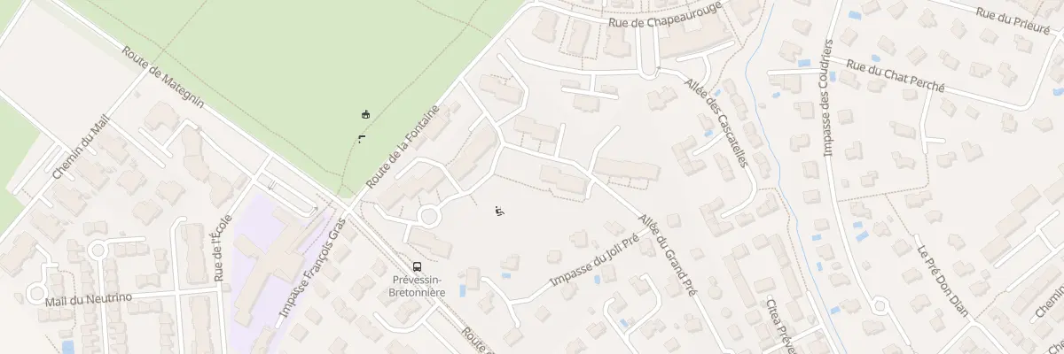 Plan du 103 All du Grand Pré à Prévessin-Moëns