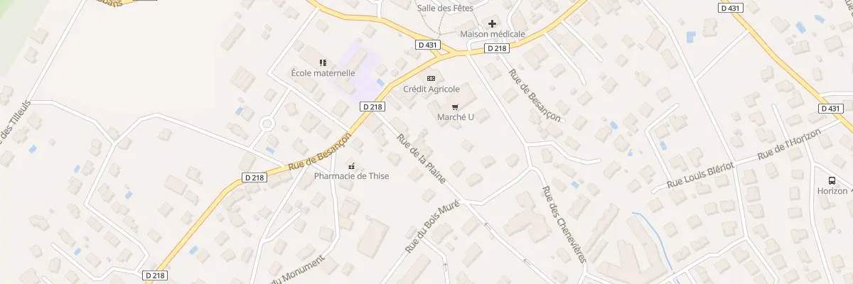 Plan du 3 Rue de la Plaine à Thise