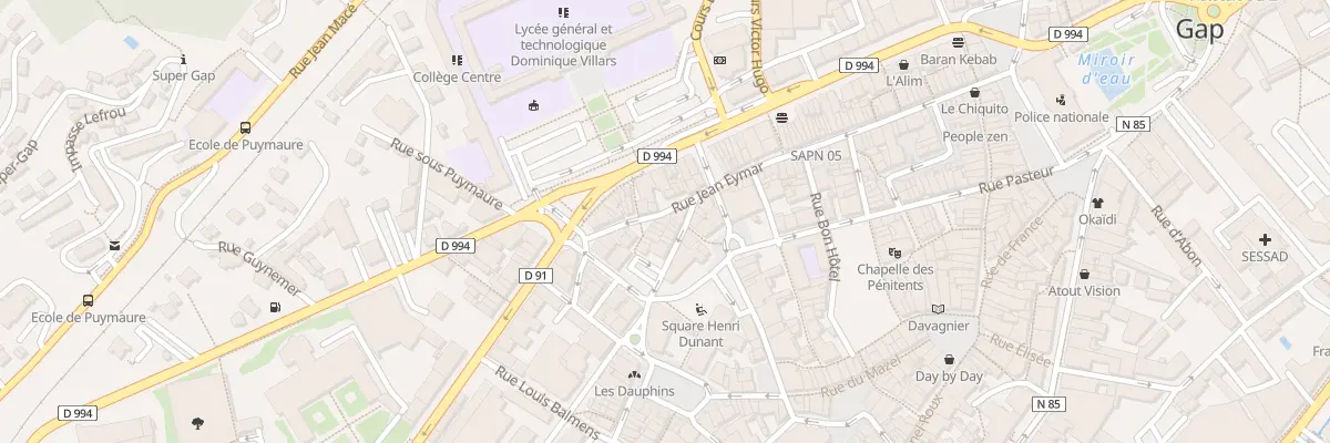 Plan du 1 Rue Roumanille à Gap