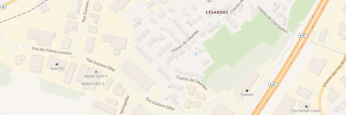 Plan du 57 Che de Césardes à Annecy