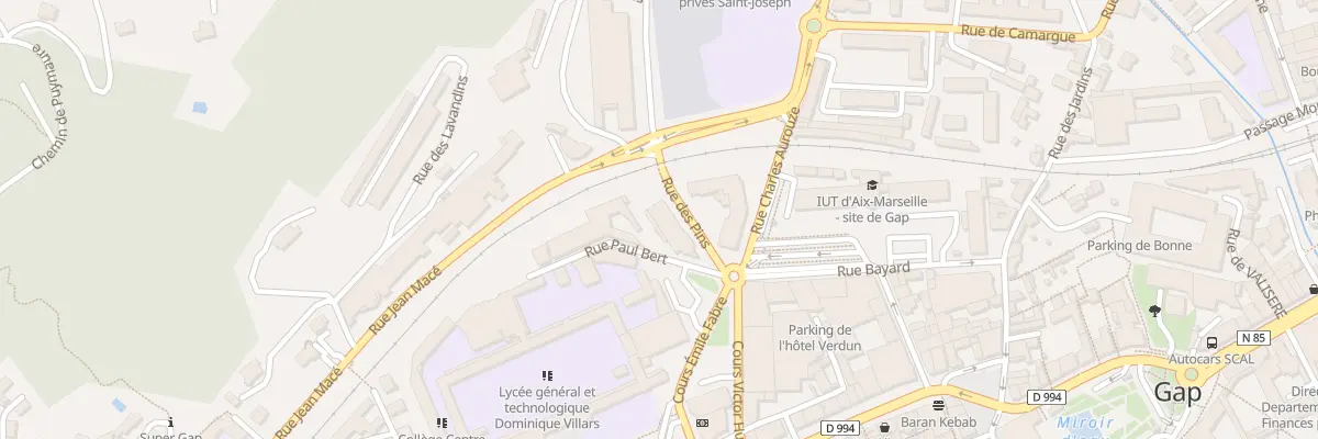 Plan du 2B Rue Paul Bert à Gap